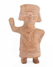 Veracruz Pre-Columbian Smiling Figure Sculpture