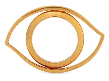 Hermes Gilt Metal "Eye of..." Magnifying Glass