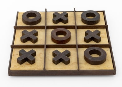 Cast Iron Tic-Tac-Toe Game Board