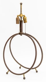 Mid-Century Modern Brass Table Lamp