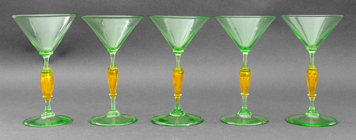Murano Art Glass Cocktail Glasses, 4