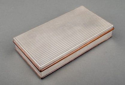 Italian Silver Mounted Ebony Box