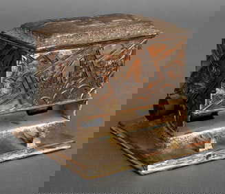 Art Deco Aluminum Cigarette Dispenser