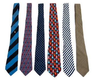 Gucci, Etc. Italian Designer Silk Ties, 6