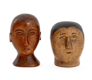 Brazilian Ex-Voto Male Heads, 2