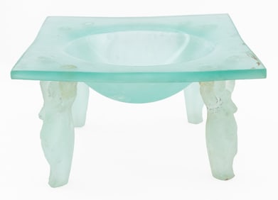 Lucartha Kohler Attr. Figural Glass Centerpiece