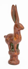 Chinese Yunnan Province Copper Rabbit Sculpture