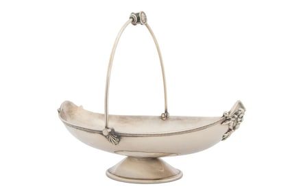 Meridien Neo-Grec Silver Plate Basket, 19th C.