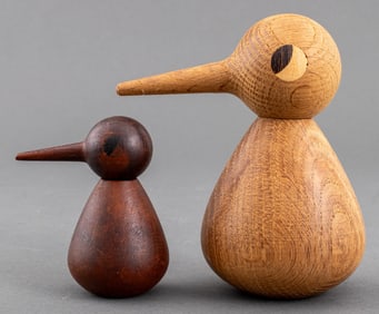 Kristian Solmer Vedel Wood Bird Sculptures, 2