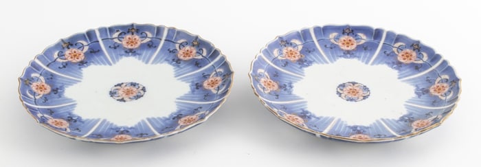 Japanese Imari Porcelain Chargers, Pair