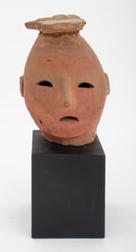 Japanese Terracotta Haniwa Head Reproduction