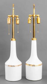 Milk Glass Table Lamps, Pair (1 of 5)