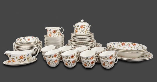 Minton "Tapestry" Porcelain Dinner Service, 80