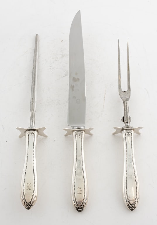 Insico Sterling Silver Carving Set, 3 Pcs. (1 of 9)