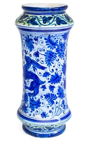 Lodi Faience Tall Ceramic Vase