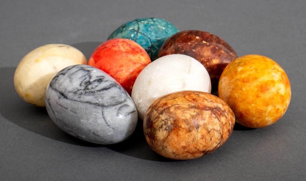 Spider Web Jasper, Etc. Polished Stone Eggs, 8 (1 of 3)