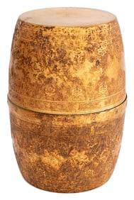 Thai Gilt Metal Garden Stool