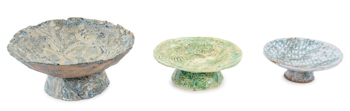 Janet Barsky Footed Pottery Bowls, 3