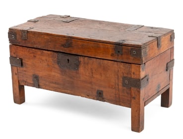 European Iron Bound Cedar Wood Box