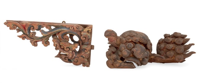 Chinese Carved Wood Architectural Elements, 2