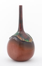 Modern Studio Art Pottery Gold Shimmer Vase