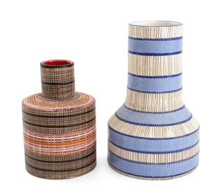 Aldo Londi for Bitossi Glazed Art Pottery Vases, 2