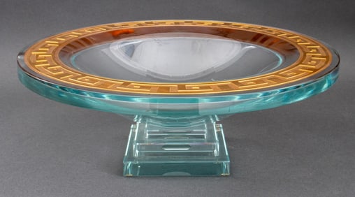 Versace Style Signed Centerpiece Bowl, 1998
