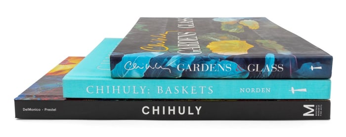 Dale Chilhuly Signed, Etc. Art Books, 3