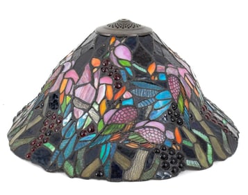 Tiffany Studios Style Stained Glass Lampshade