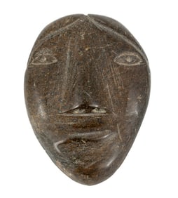 Inuit Carved Serpentine Sculpture of Head