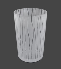 Hermes Frosted Glass Vase
