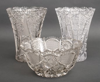 Bohemian Cut Glass Articles, 3