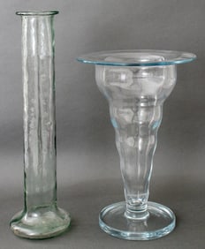 Tall Glass Vases, 2