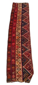 Persian Flatweave Kilim Runner, 12' 1" x 2' 9"