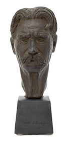 Leo Cherne Albert Schweitzer Plaster Bust, 1955