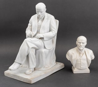 Vladimir Lenin Porcelain Sculptures, 2
