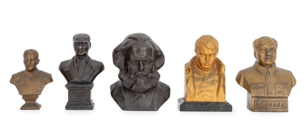 Metal Portrait Busts of Political Figures, 5