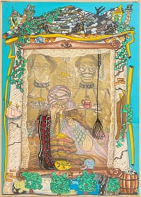Red Grooms "Pancake Eater" Lithograph Screenprint