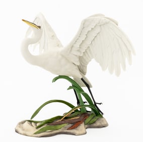Edward Boehm "The Great Egret" Porcelain Figure