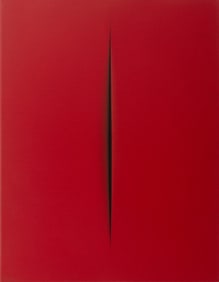 Taras Polataiko "Lucio Fontana..." Acrylic