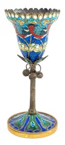 After Andersen & Holmboe Silver and Enamel Vase