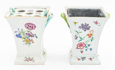 Chinese Meissen Style Porcelain Bough Pots, 2 (1 of 8)