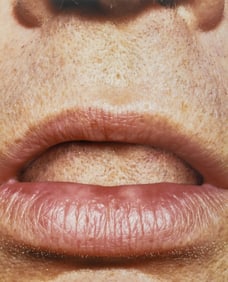 Corinna Holthusen Lips Close-Up C-Print, 2001