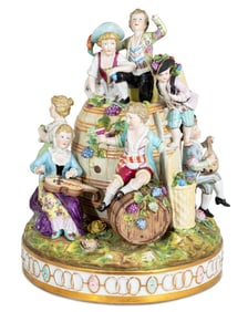 German Thieme Porcelain Figural Group