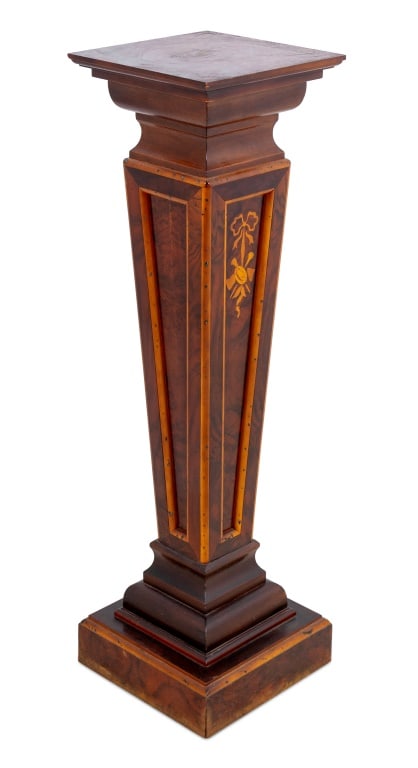 Victorian Burr Walnut Pedestal (1 of 4)