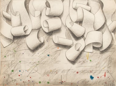 Elfi Schuselka "Studio Still Life I" Mixed Media