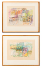 Donald Kunz Abstract Compositions Pastel, 2