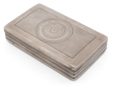 Dutch Silver Cigarette Case, 1825