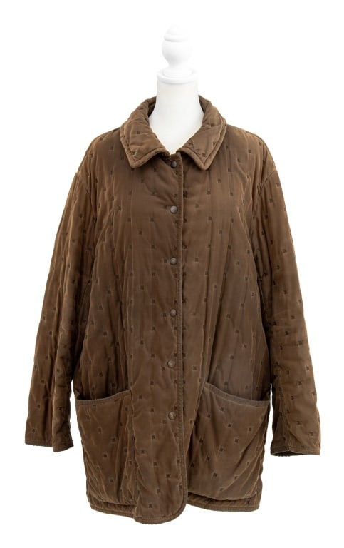 Hermes Olive Green Padded Caban Jacket (1 of 7)