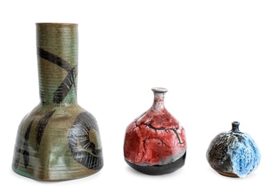 Susan Harnly Peterson Stoneware Vessels, 3